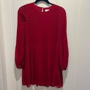 Red Aritzia Shift Dress